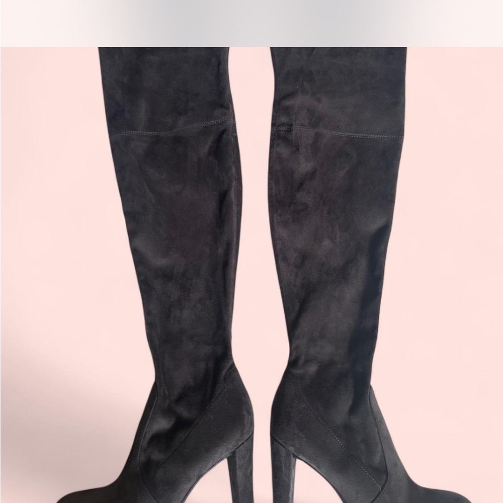 Sam Edelman Black Over the Knee Boots with Stiletto Heel